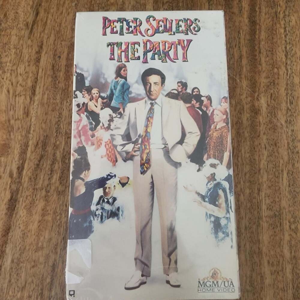 Vintage The Party VHS Peter Sellers Claudine Longet MGM/UA Comedy New Sealed